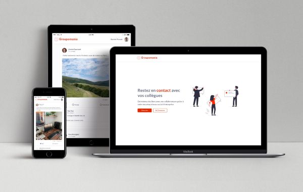 Capture d'écran du projet Groupomania